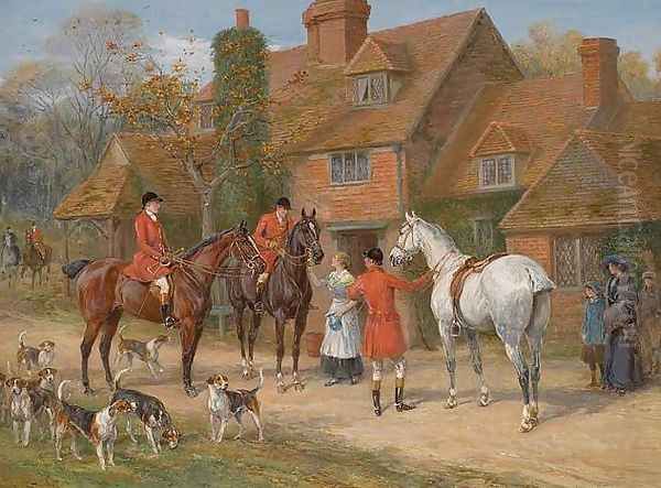 Rest by the Way Oil Painting by Heywood Hardy