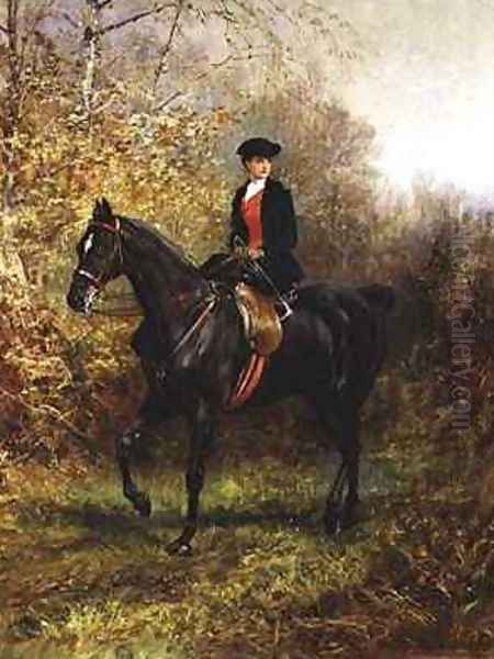 The Morning Ride 2 Oil Painting by Heywood Hardy