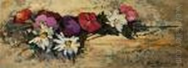 Fiori Oil Painting by Giovanni Bartolena