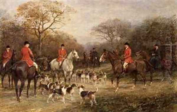 The Meet Oil Painting by Heywood Hardy