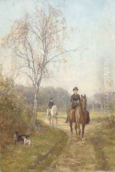 The morning ride 5 Oil Painting by Heywood Hardy