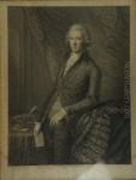 'the Right Honourable William Pitt' Oil Painting by Francesco Bartolozzi