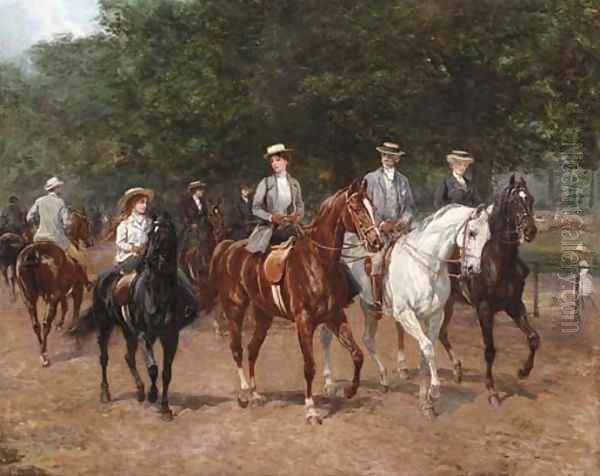 The Morning Ride 4 Oil Painting by Heywood Hardy