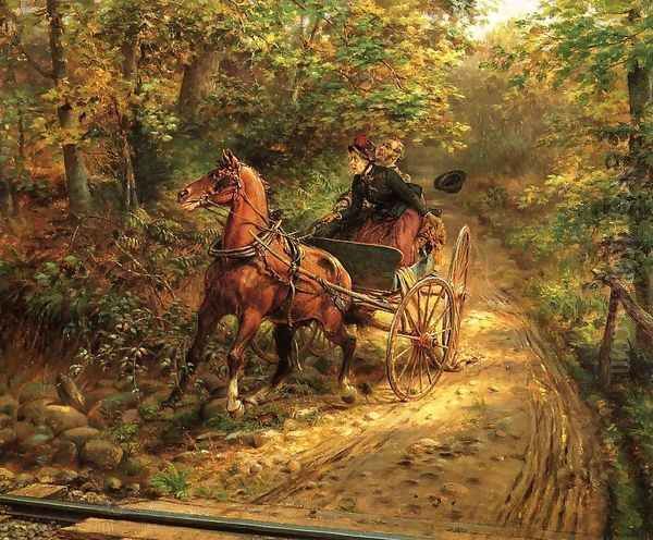 A Moment of Peril Oil Painting by Edward Lamson Henry