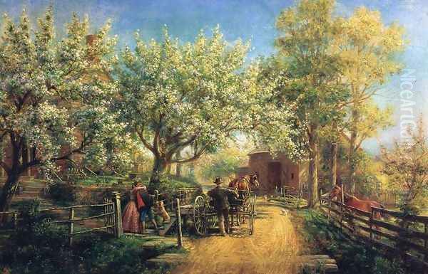 The Homecoming Oil Painting by Edward Lamson Henry