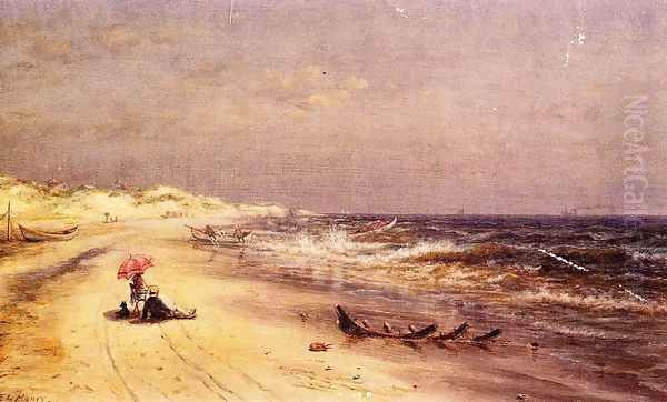 An Afternoon at the Beach Oil Painting by Edward Lamson Henry