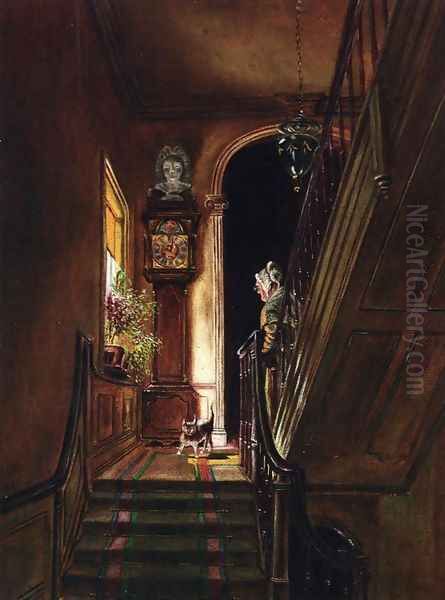 Interior at Petworth Oil Painting by Edward Lamson Henry