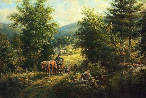 What Luck Oil Painting by Edward Lamson Henry