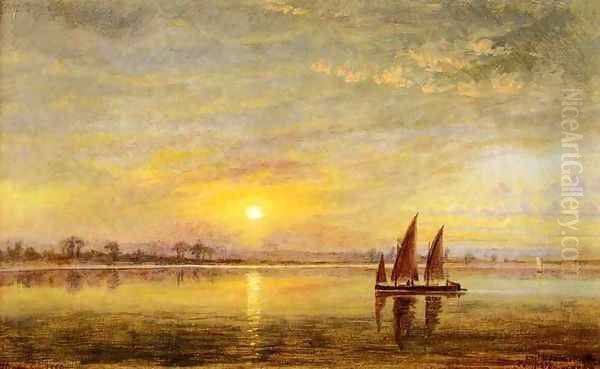 On the James River, Virginia Oil Painting by Edward Lamson Henry