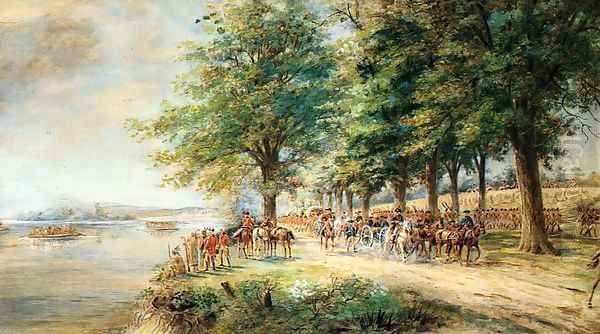 The Army of General Burgoyne Oil Painting by Edward Lamson Henry