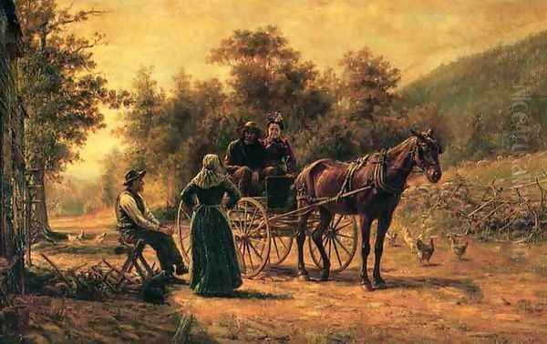 Return to the Farm Oil Painting by Edward Lamson Henry