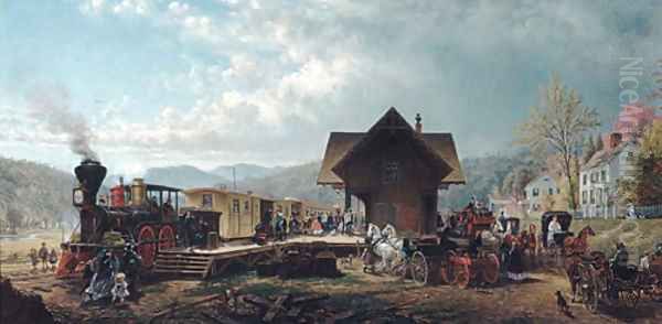 The 9 45 Accommodation 1867 Oil Painting by Edward Lamson Henry