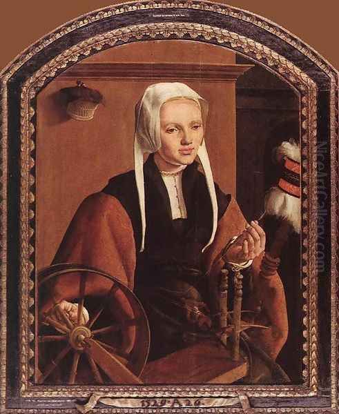 Portrait of Anna Codde 1520 Oil Painting by Maerten van Heemskerck