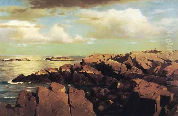 After a Shower, Nahant, Massachusetts Oil Painting by William Stanley Haseltine