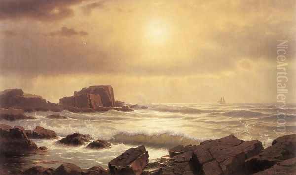 Rocks at Nahant III Oil Painting by William Stanley Haseltine