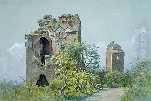 Sette Sale (Villa Brancaccio, Rome) Oil Painting by William Stanley Haseltine