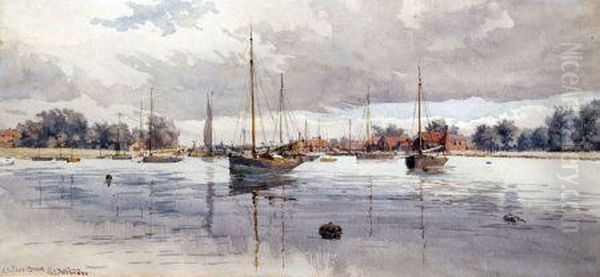 Oulton Broad Oil Painting by Stephen John Batchelder