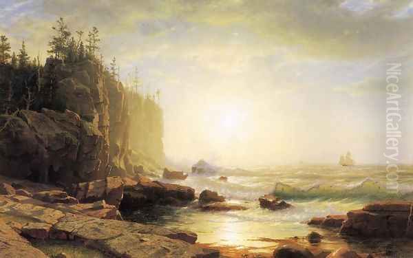 Iron-Bound, Coast of Main Oil Painting by William Stanley Haseltine