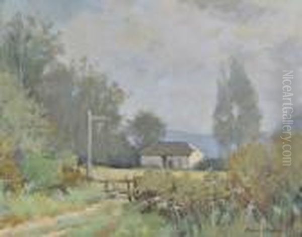 Rural Landscape Oil Painting by Stephen John Batchelder