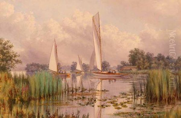 Yachts On Salhouse
Broad Oil Painting by Stephen John Batchelder