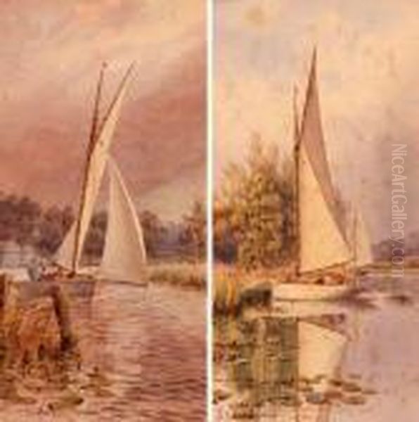 Wroxham And
Salhouse Broad Oil Painting by Stephen John Batchelder