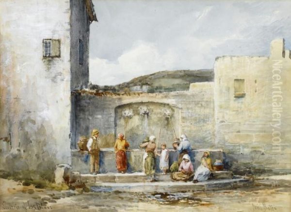 Souvenir Of Las Palmas Oil Painting by David Bates