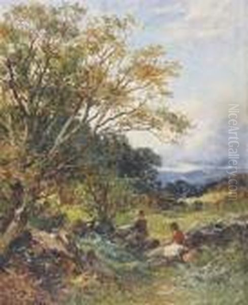 At Capel Curig Oil Painting by David Bates