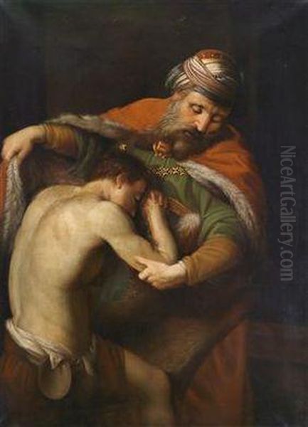 The Prodigal Son Oil Painting by Pompeo Gerolamo Batoni