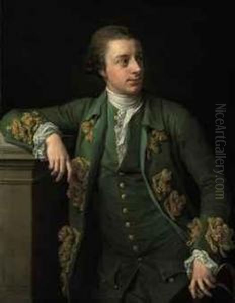 Portrait Of Thomas Fortescue Oil Painting by Pompeo Gerolamo Batoni