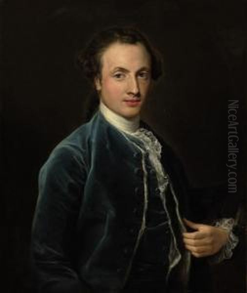 Portrait Of Thomas Thornhill Esq. Oil Painting by Pompeo Gerolamo Batoni