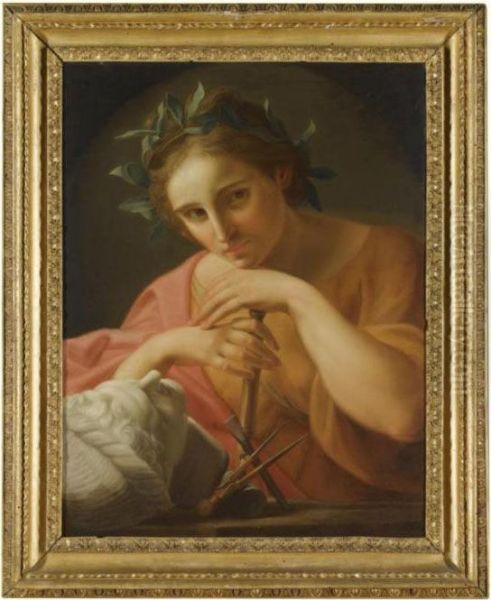 An Allegory Of Sculpture Oil Painting by Pompeo Gerolamo Batoni