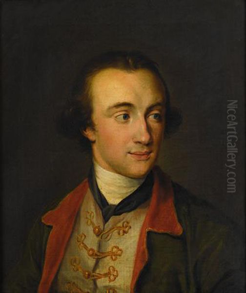 Portrait Of Edward Dering Oil Painting by Pompeo Gerolamo Batoni