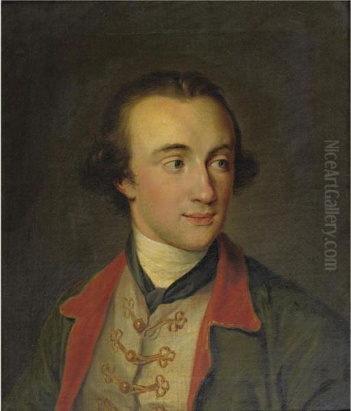 Portrait Of Edward Dering Oil Painting by Pompeo Gerolamo Batoni