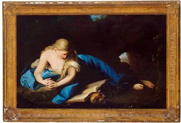 La Maddalena Penitente Oil Painting by Pompeo Gerolamo Batoni