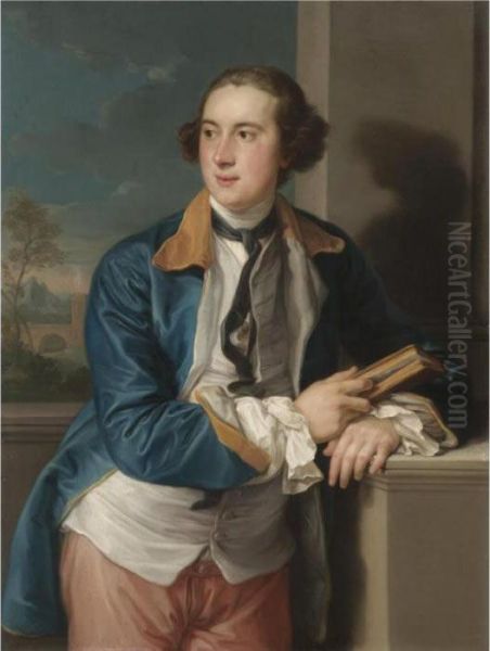 Portrait Of William Legge, 2nd Earl Of Darmouth (1731-1801) Oil Painting by Pompeo Gerolamo Batoni