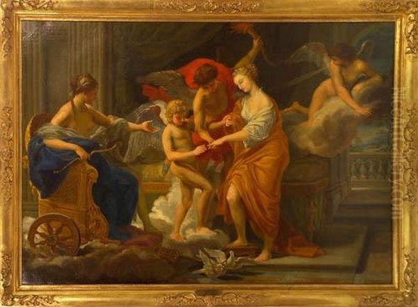 Lo Sposalizio Di Venere Oil Painting by Pompeo Gerolamo Batoni