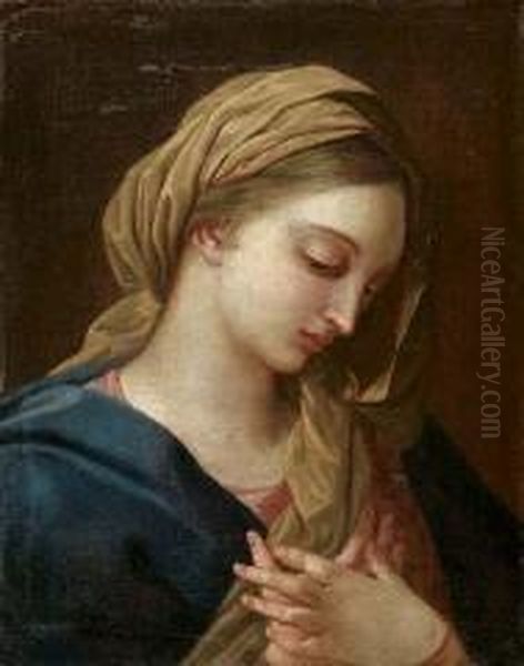 Madonna Oil Painting by Pompeo Gerolamo Batoni