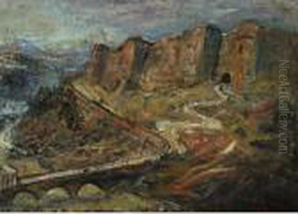 Citadel Van Segovia Oil Painting by Marius Bauer