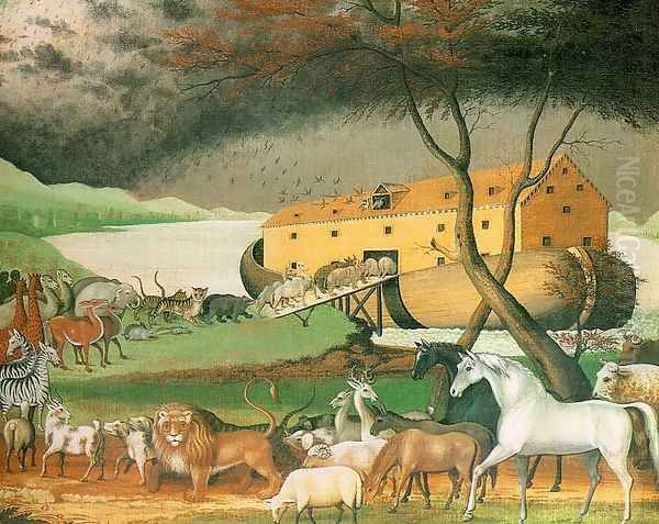 Noah's Ark 1846 Oil Painting by Edward Hicks