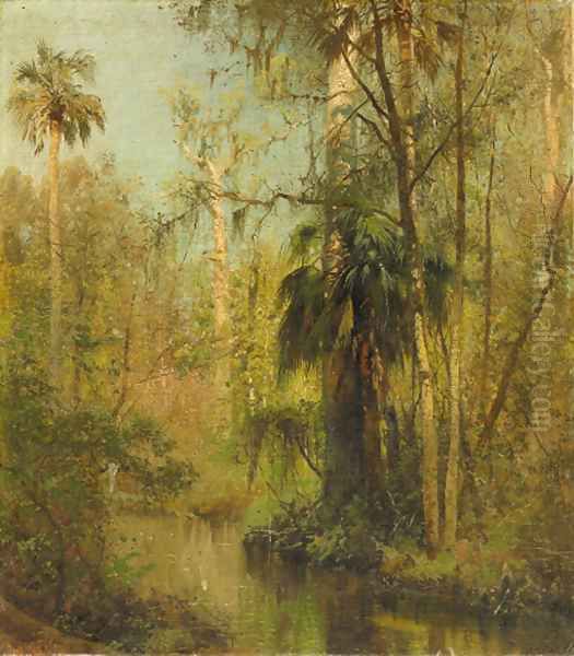 Edge of the Everglades Oil Painting by Herman Herzog