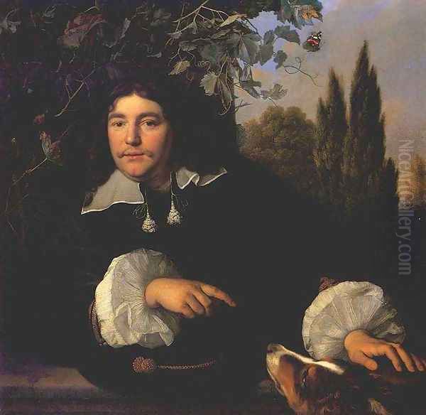 Self-portrait 1655 Oil Painting by Bartholomeus Van Der Helst