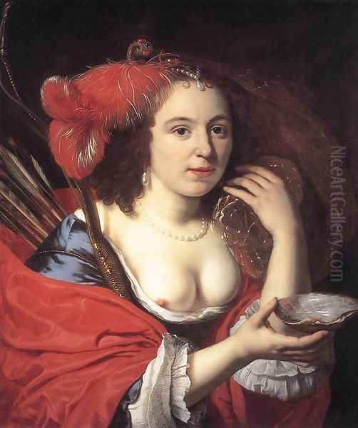 Anna du Pire as Granida 1660 Oil Painting by Bartholomeus Van Der Helst