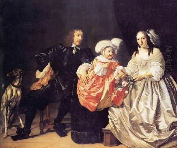 Pieter van de Venne and Family Oil Painting by Bartholomeus Van Der Helst