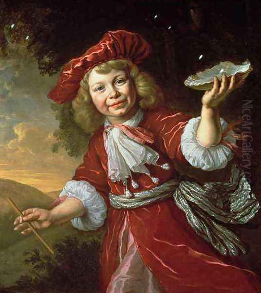 Homo Bulla A Boy Blowing Bubbles Oil Painting by Bartholomeus Van Der Helst