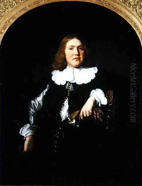 Portrait of a gentleman Oil Painting by Bartholomeus Van Der Helst