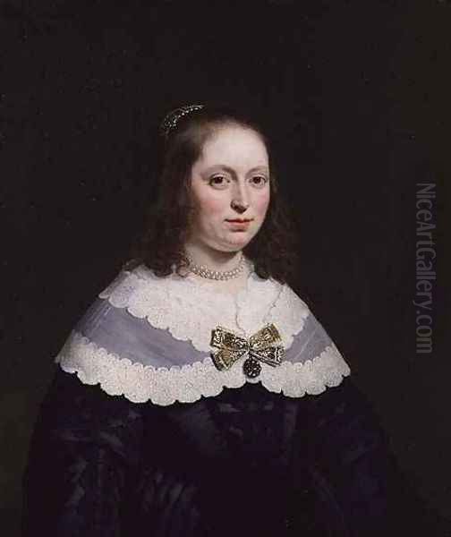 Portrait of Sophia Trip Wife of Balthasar Coymans Oil Painting by Bartholomeus Van Der Helst