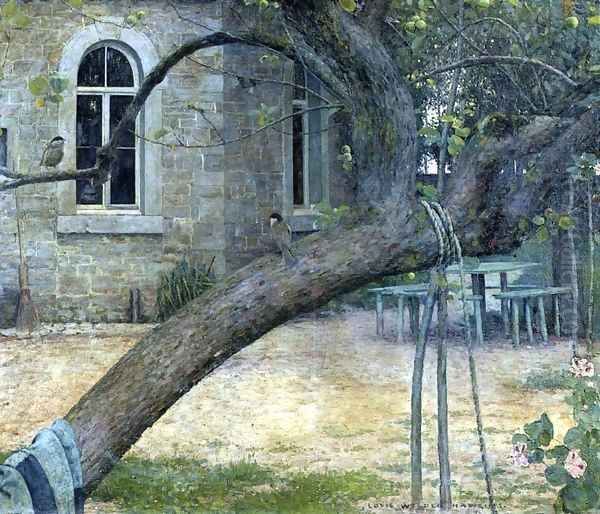 A Corner of the Garden Oil Painting by Louis Welden Hawkins