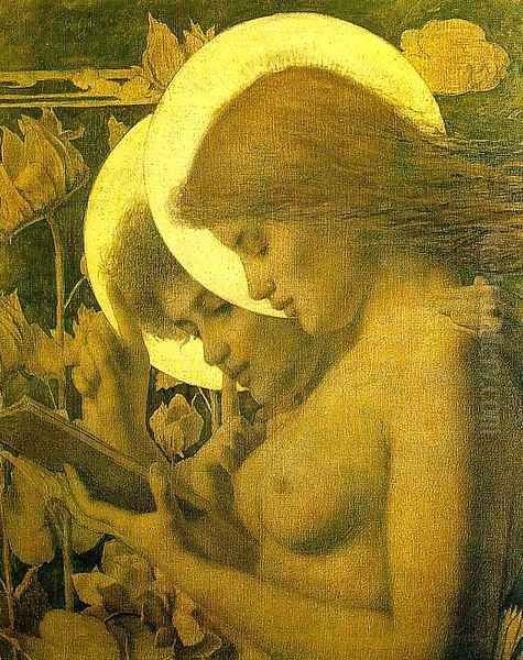 Les Aureoles (or The Haloes) Oil Painting by Louis Welden Hawkins