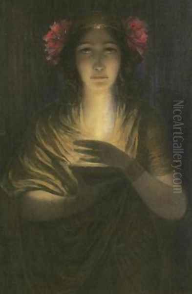 The Priestess Oil Painting by Louis Welden Hawkins