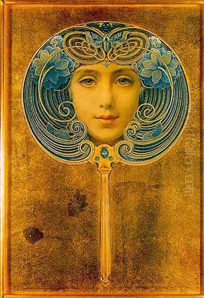 Mask 1905 Oil Painting by Louis Welden Hawkins